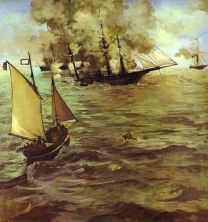 Haga click para ver la imagen ampliada the battle of the kearsarge and the alabama.jpg